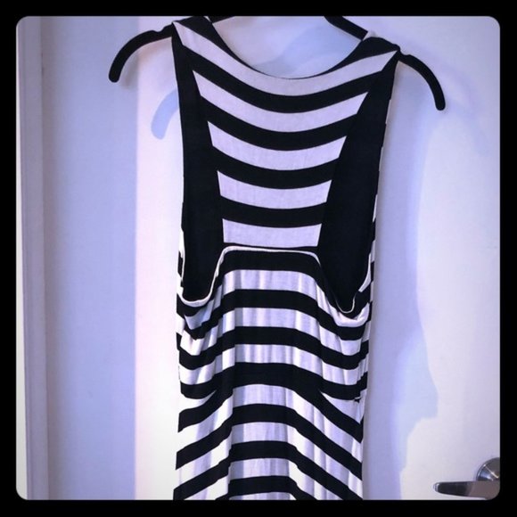 Black & White Striped Maxi Dress - Picture 2 of 2